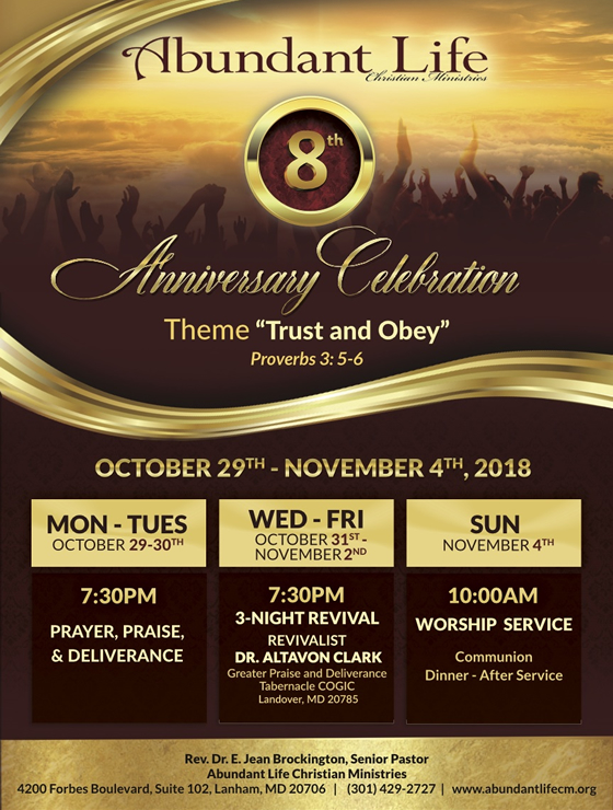 8th Anniversary Flyer